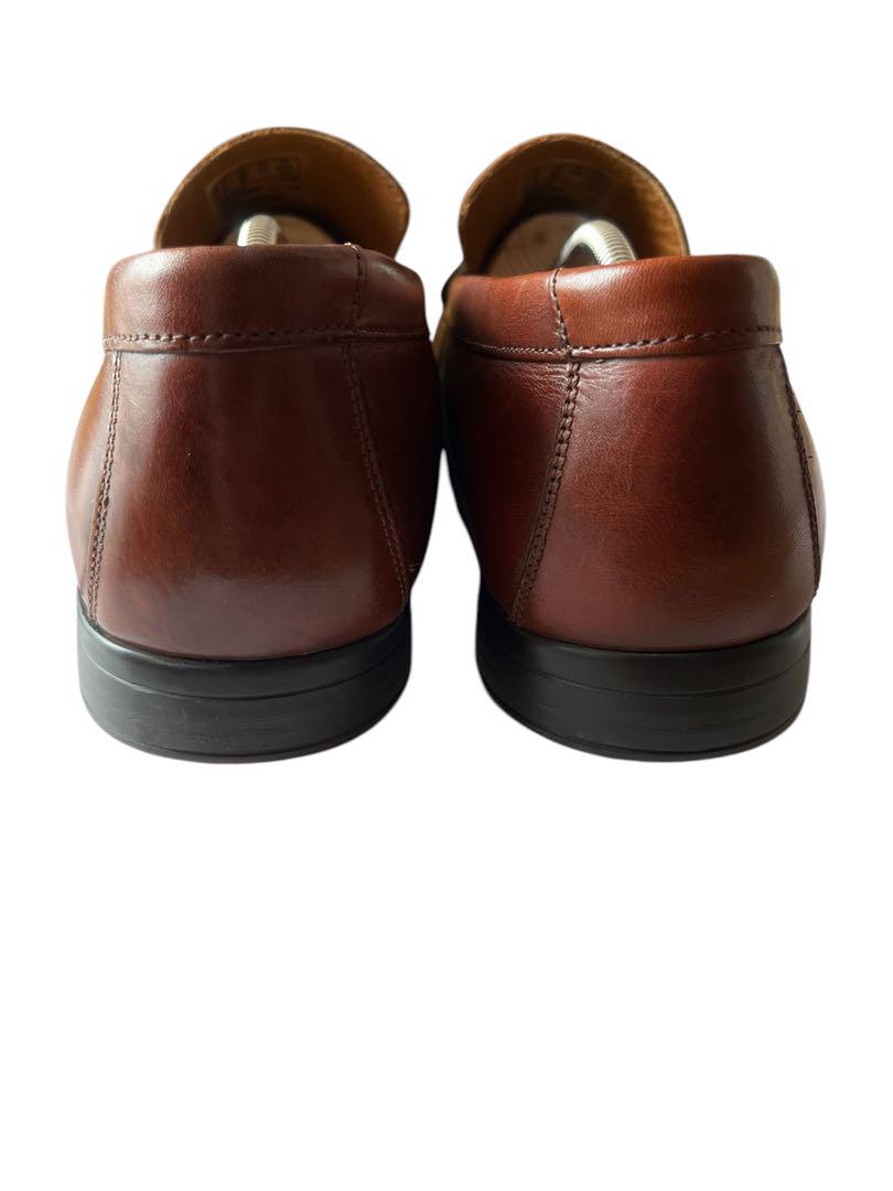 clarks ローファー UK9 ブラウン 中古・古着通販】CLARKS (クラークス) コインローファー