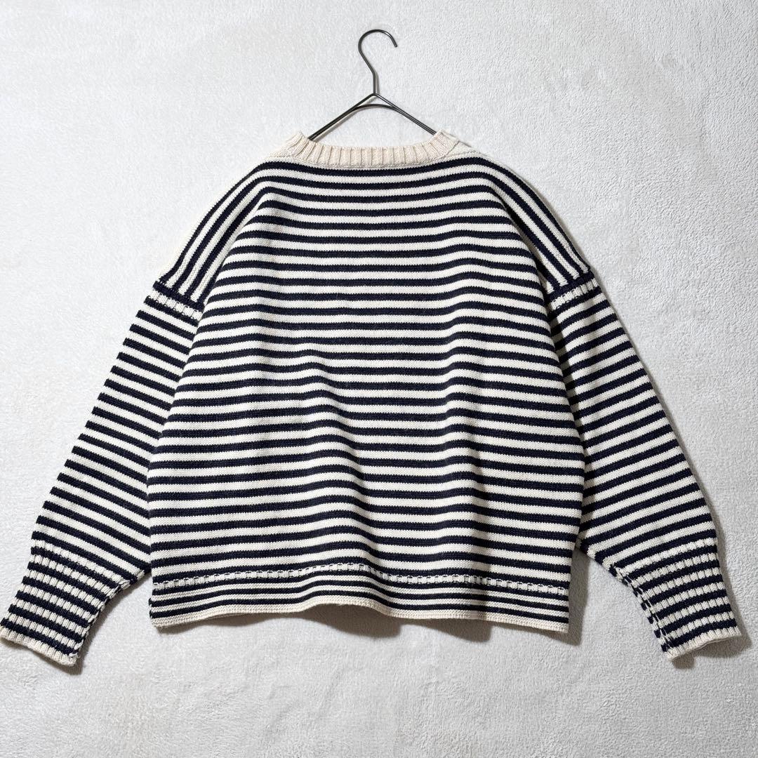 ル トリコチュール ガンジーセーター ニット ボーダー オーバーサイズ 50 ル トリコチュール ガンジーセーター ニット ボーダー オーバーサイズ 50