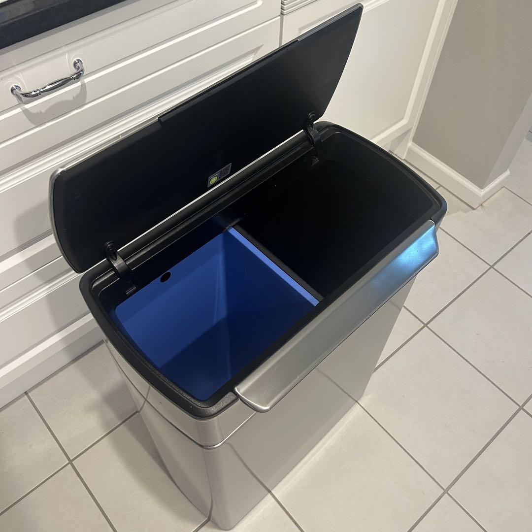 美品 Simple Human シンプルヒューマン48L タッチバーカン ゴミ箱