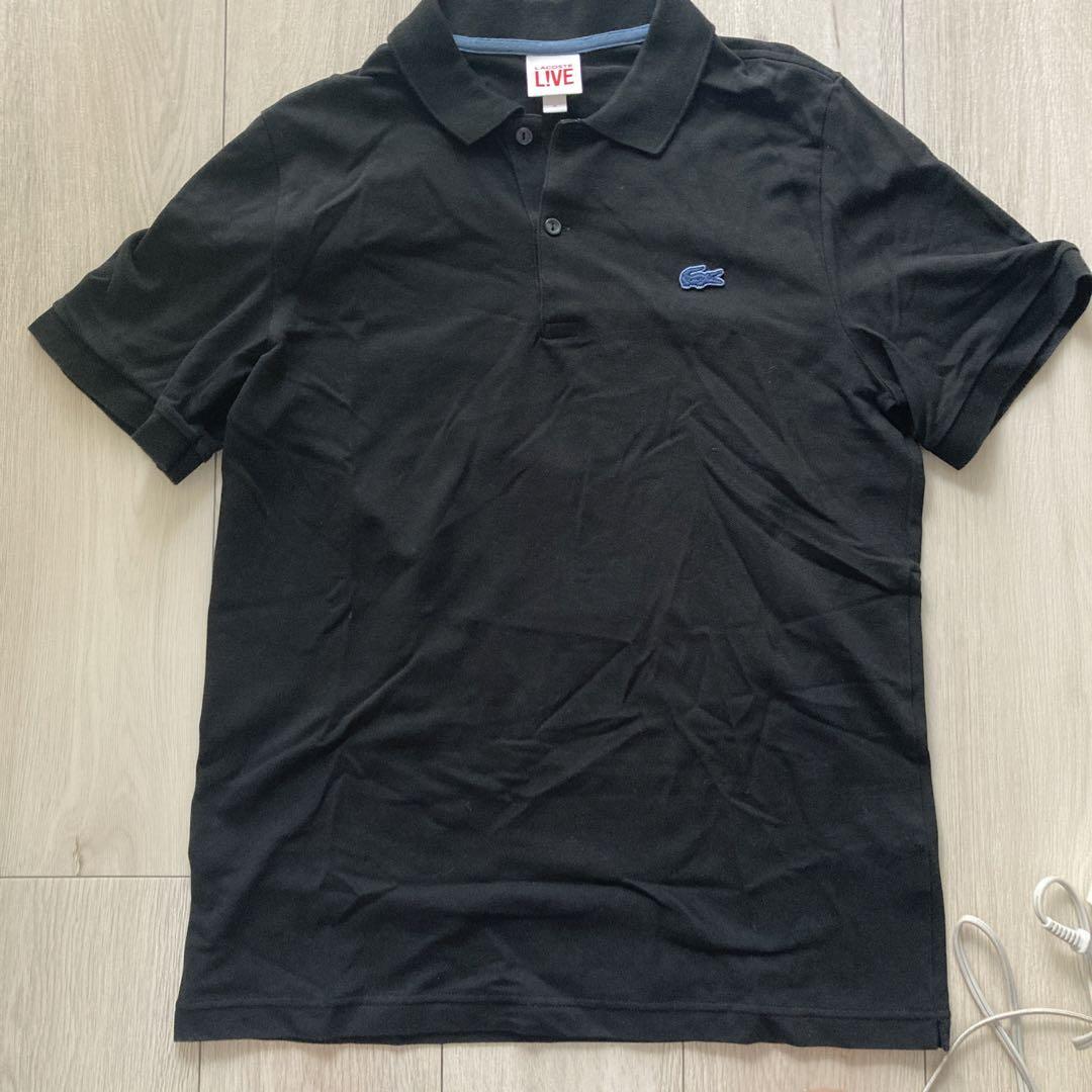 LACOSTE L!VE ブラック ポロシャツ M - メルカリ