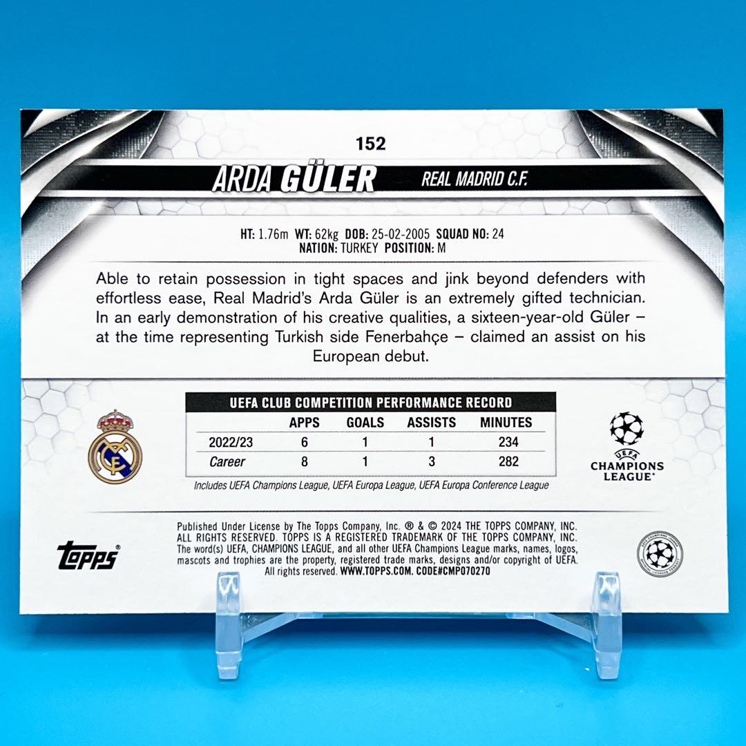 23-24 Topps Arda Guler ギュレル SP バリエーション 画像2