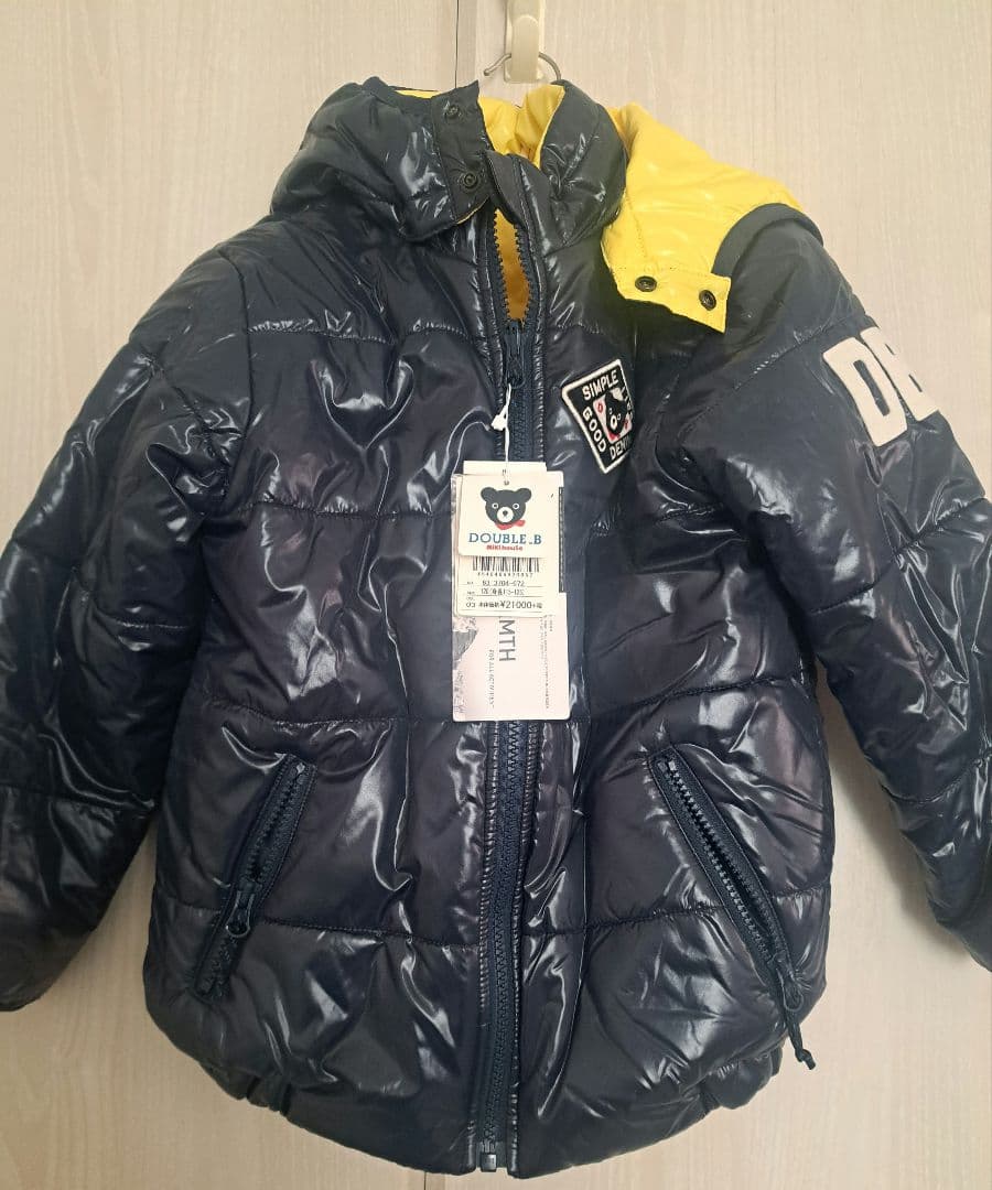 新品 ミキハウス ダブルB アウター 120 ダウン