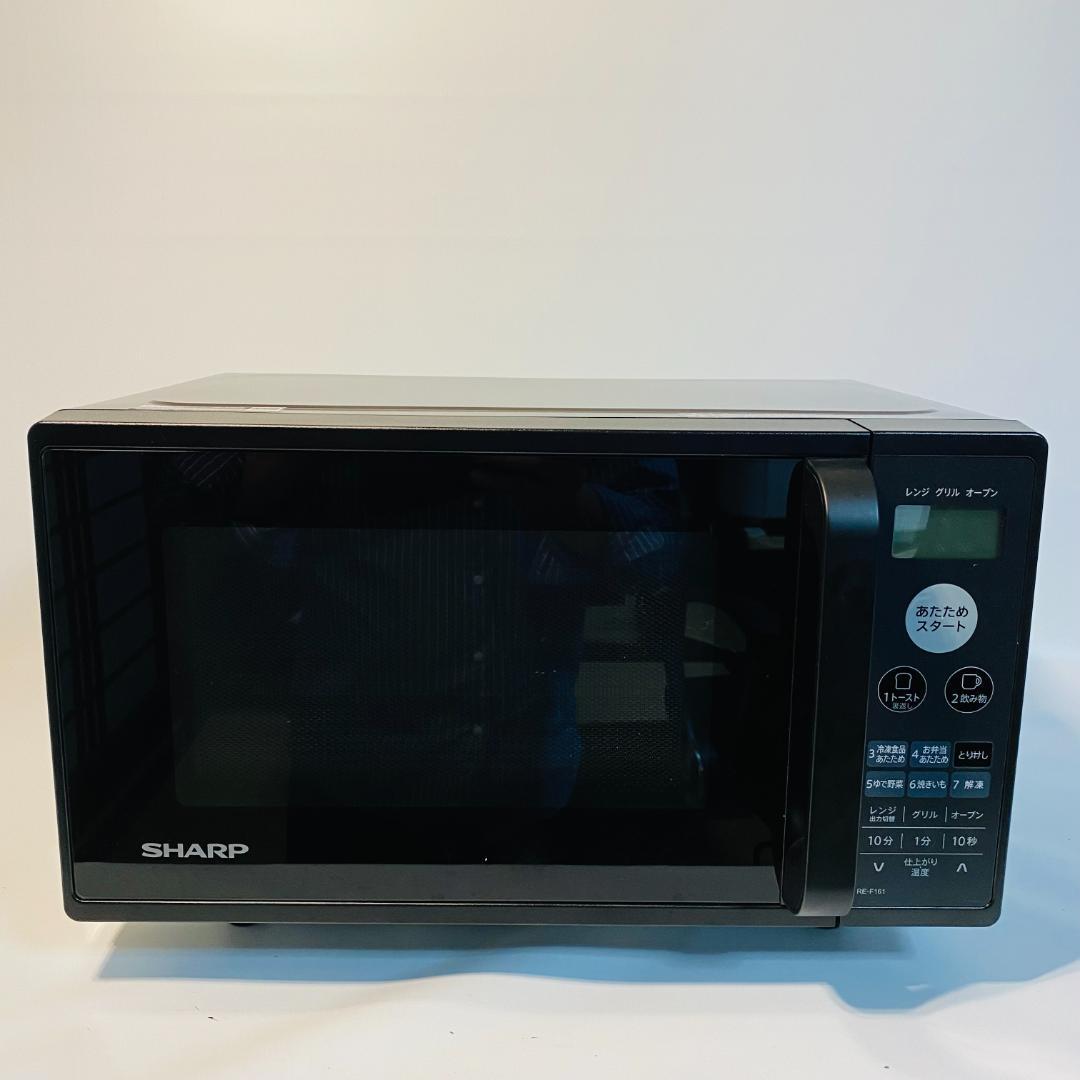 SHARP ブラック電子レンジ RE-F16B Amazon | RE-F163-B(ブラック) オーブンレンジ 16L フラット庫内