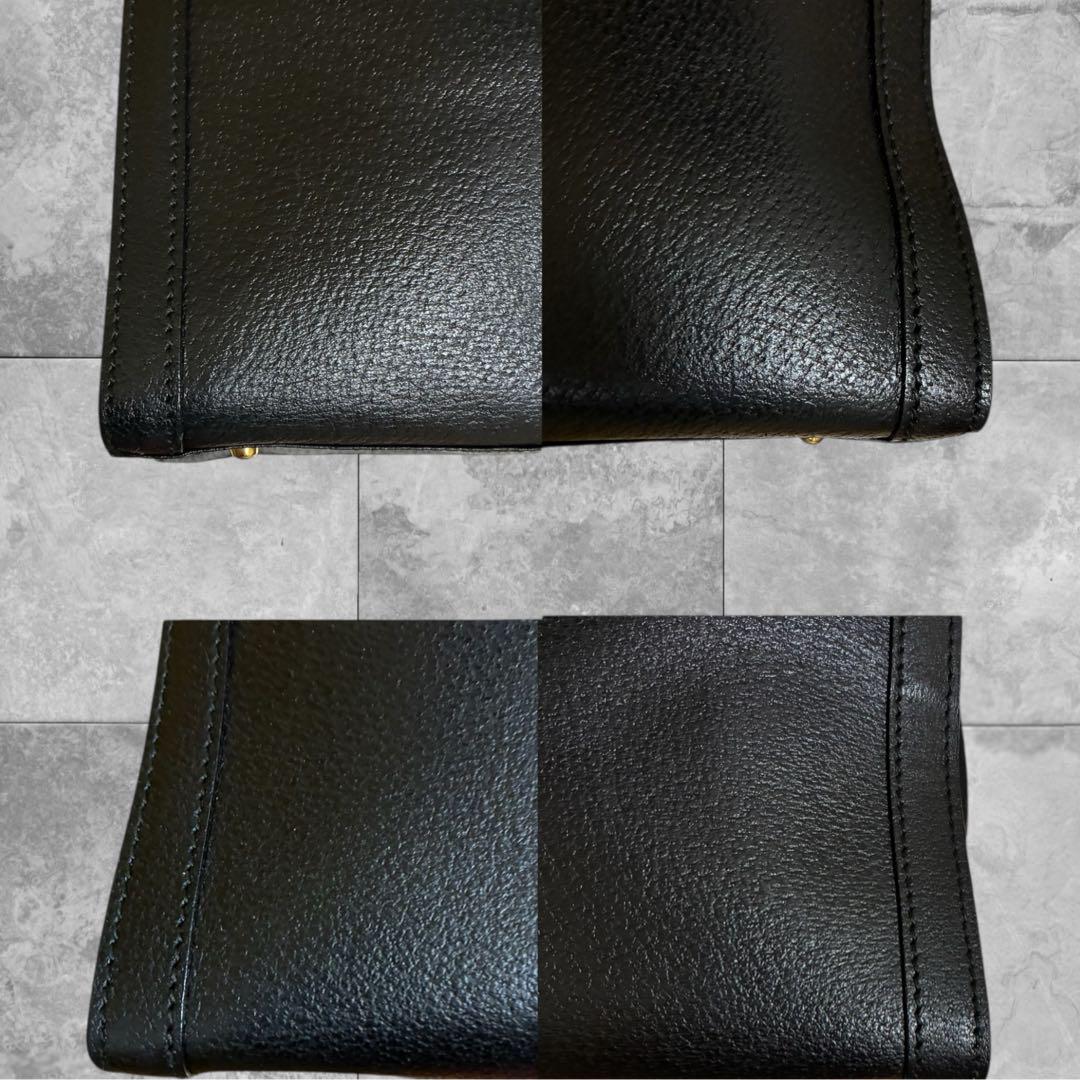 【ダイアナ】GUCCI オールド グッチ バンブー トートバッグ 大容量 黒