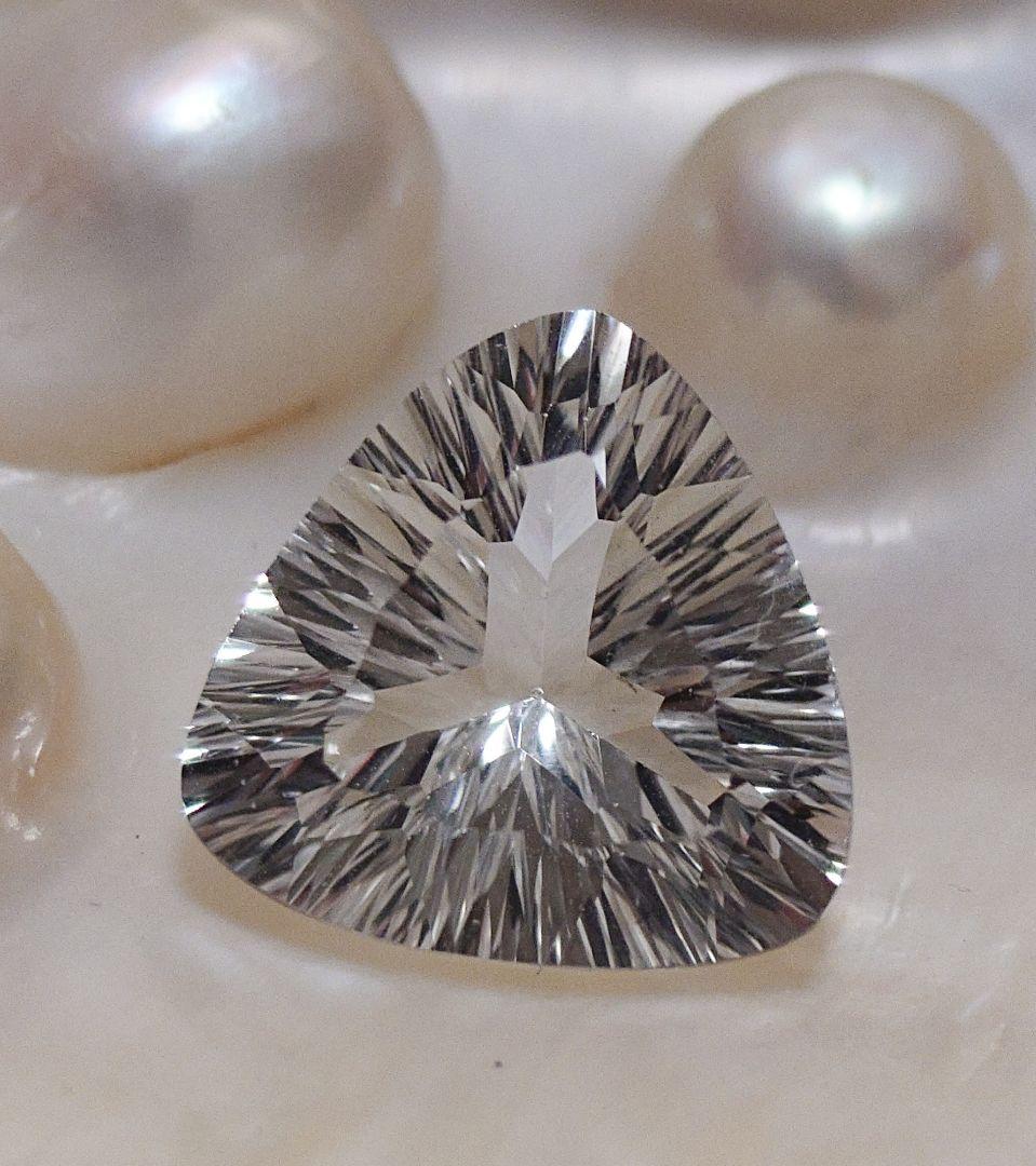 天然石ホワイトトパーズルース　大粒5ct