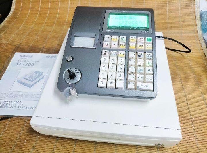 カシオレジスター　TE-300　フル設定無料　 送料無料人気機種　309228