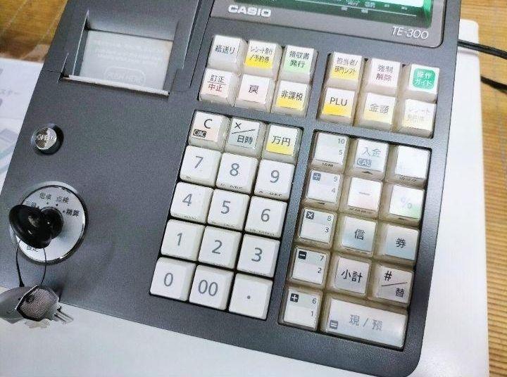 カシオレジスター　TE-300　フル設定無料　 送料無料人気機種　309228