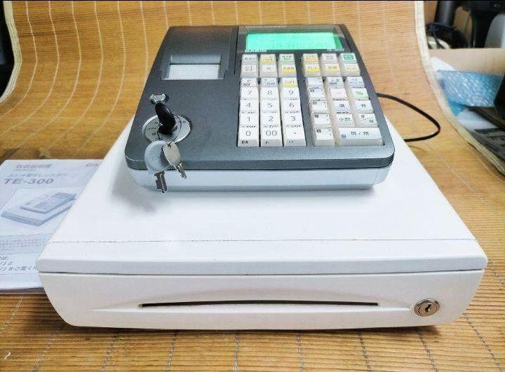 カシオレジスター　TE-300　フル設定無料　 送料無料人気機種　309228