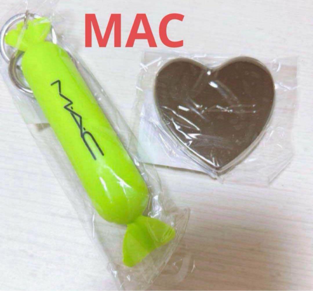 【新品】MAC / キャンディ型リップホルダー & ハート型ミラー ノベルティ