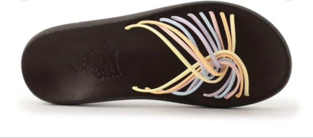 人気！ANCIENT GREEK SANDALS ブラック Etheria ヒールサンダル ANCIENT GREEK SANDALS × ESTNATION / サンダル - メルカリ