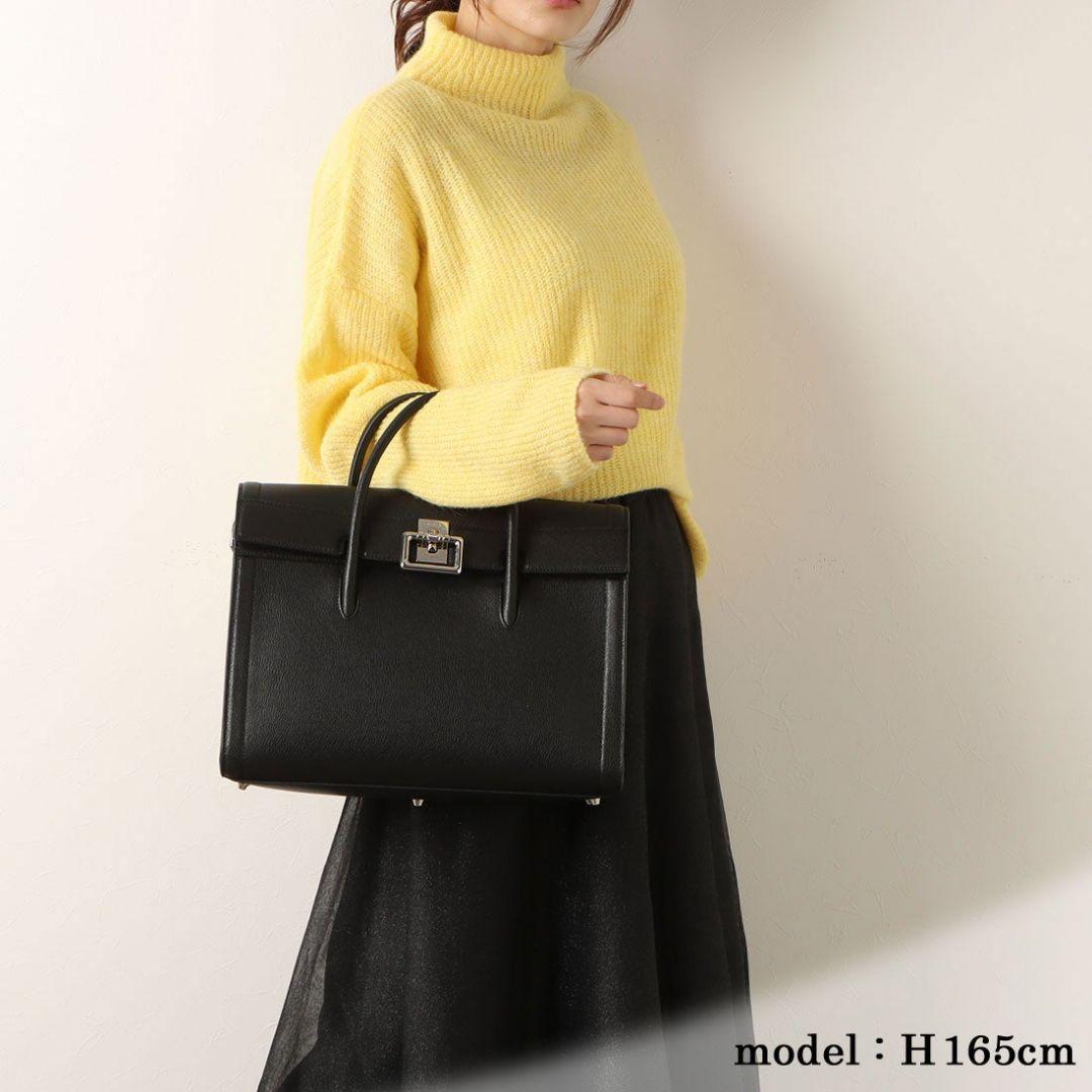 美品) FURLA フルラ VILLA M TOTE ストラップ付き