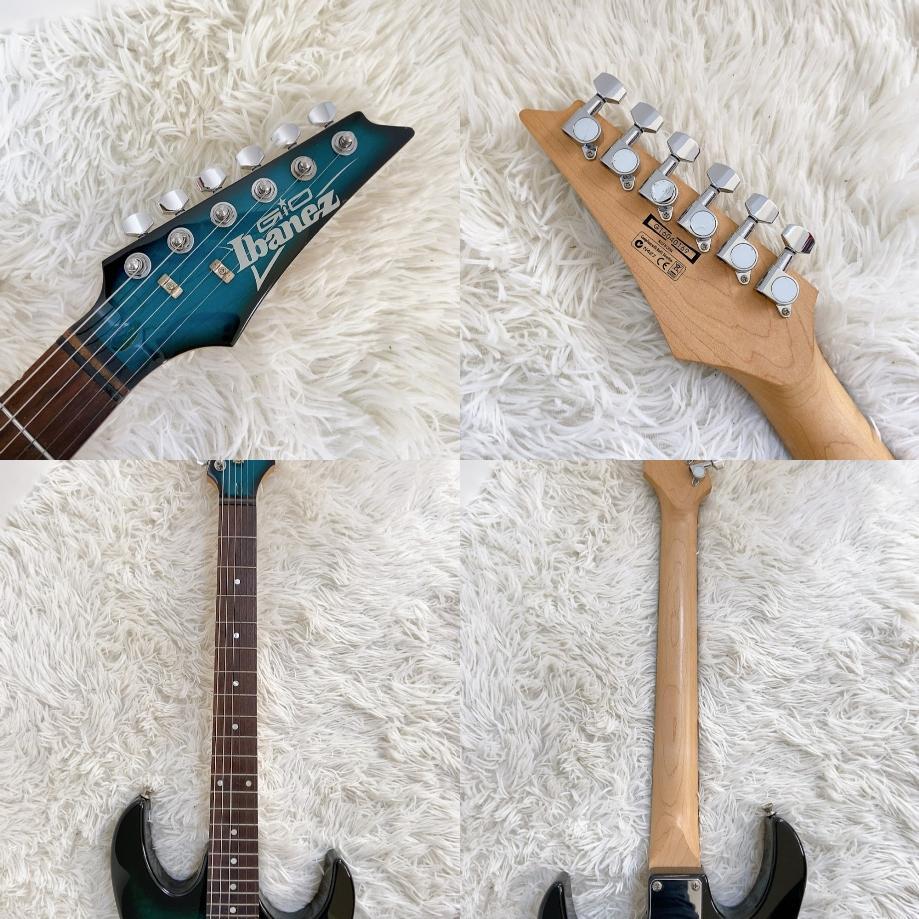 ⭐️ibanez  ⭐️  ⭐️GIO ⭐️メイプルキルトブルー塗装⭐️クリーン処理済み⭐️ ⭐️Ibanez⭐️GIO⭐️綺麗✨なキルトメイプル風ブルー色塗装