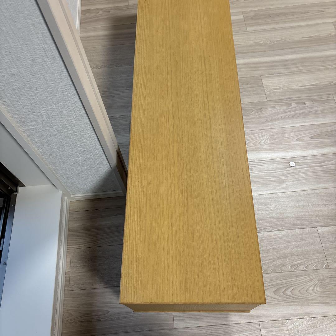 無印　オーク材ＡＶラック（引戸）