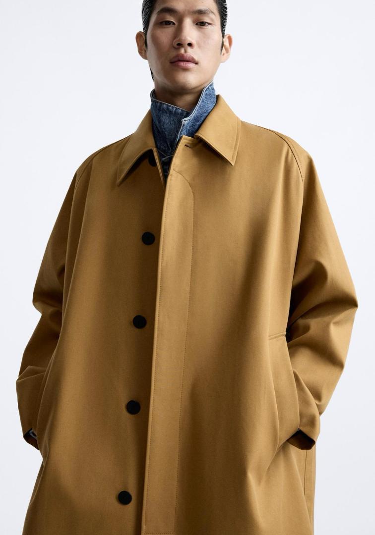 スタジオニコルソン×ZARA　オーバーサイズ コットン トレンチコート