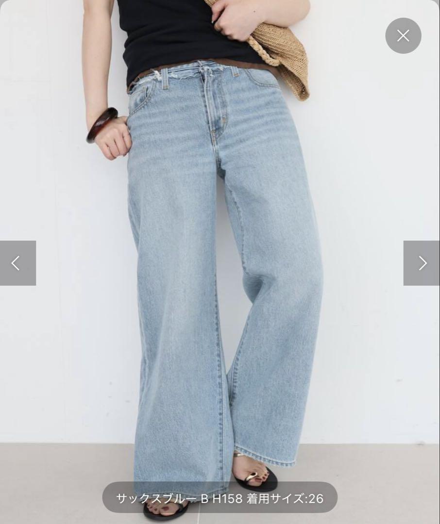 SLOBEIENALevi'sSLOBE別注XLstraightデニムパンツ26
