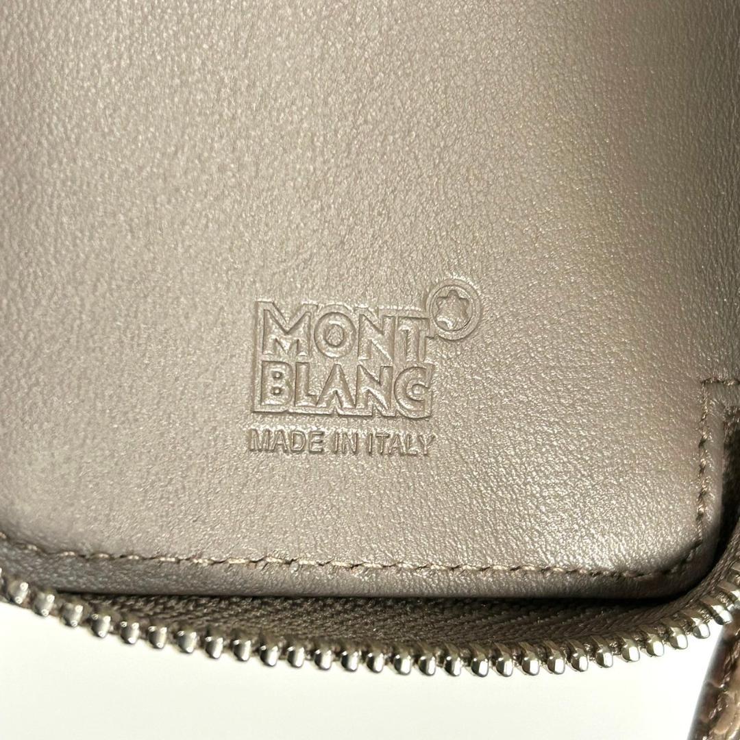 新品 Mont Blanc 2本差しペンケース 入手困難 クロコ