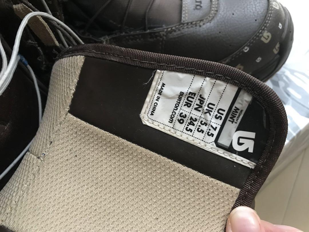 Burton スノーボードブーツ 7.5サイズ　24.5センチ　ブラウン/グレー