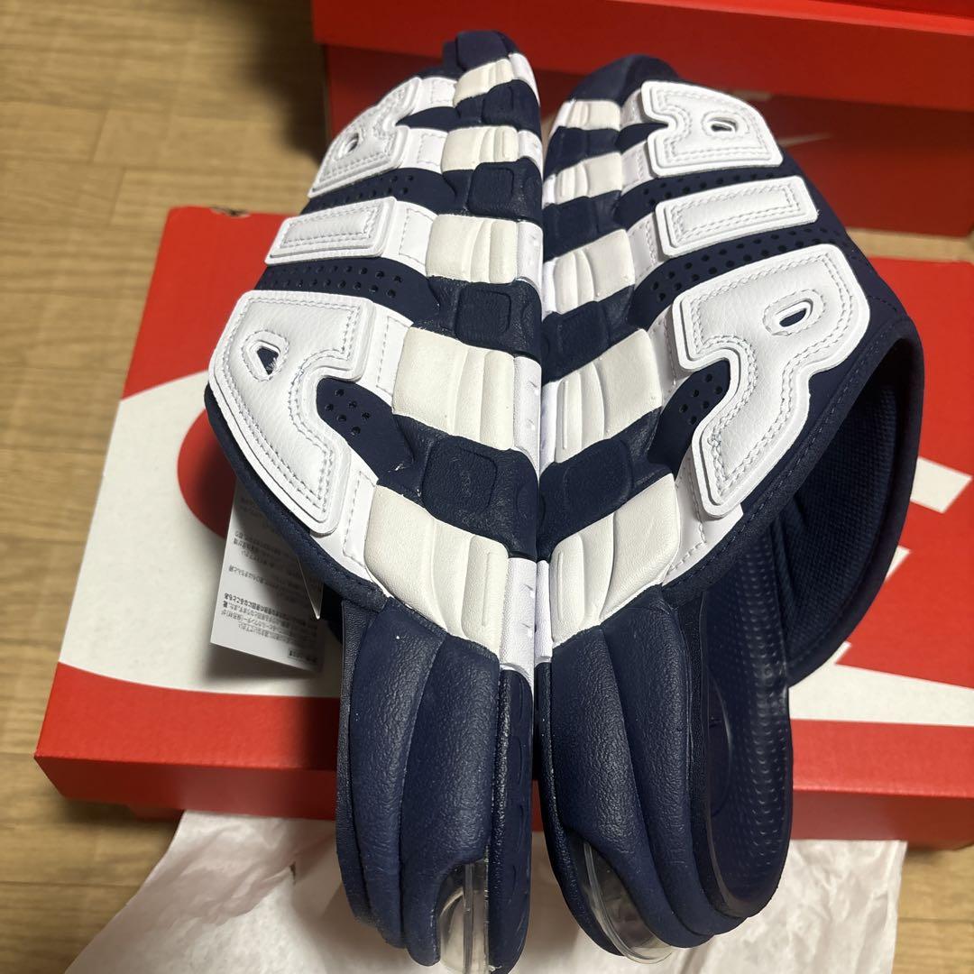 NIKE 28 エアモアアップテンポ アップテンポ　ネイビー　28 メルふね NIKE エア モア アップテンポ ミッドナイトネイビー - メルカリ