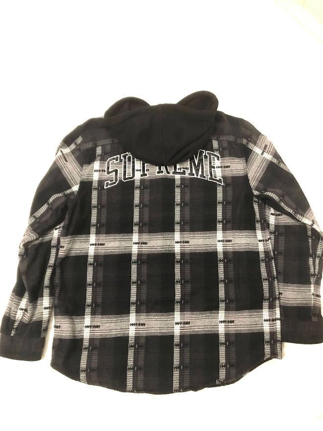 格安2022 Supreme シュプリーム フードネルシャツ L whOqZ-m72748113747 得価高品質