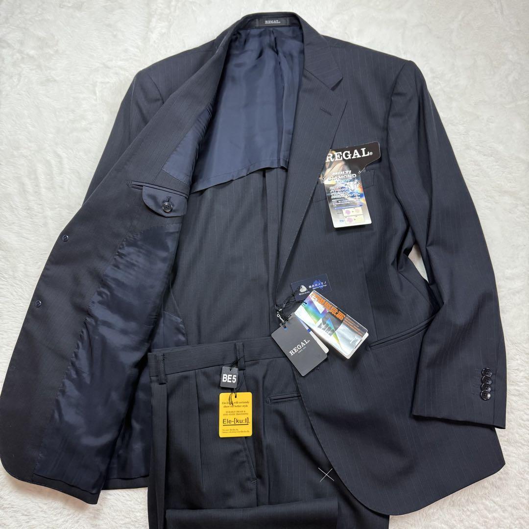 未使用タグ付き REGAL ビジネススーツ ワイドシルエットBE5 M
