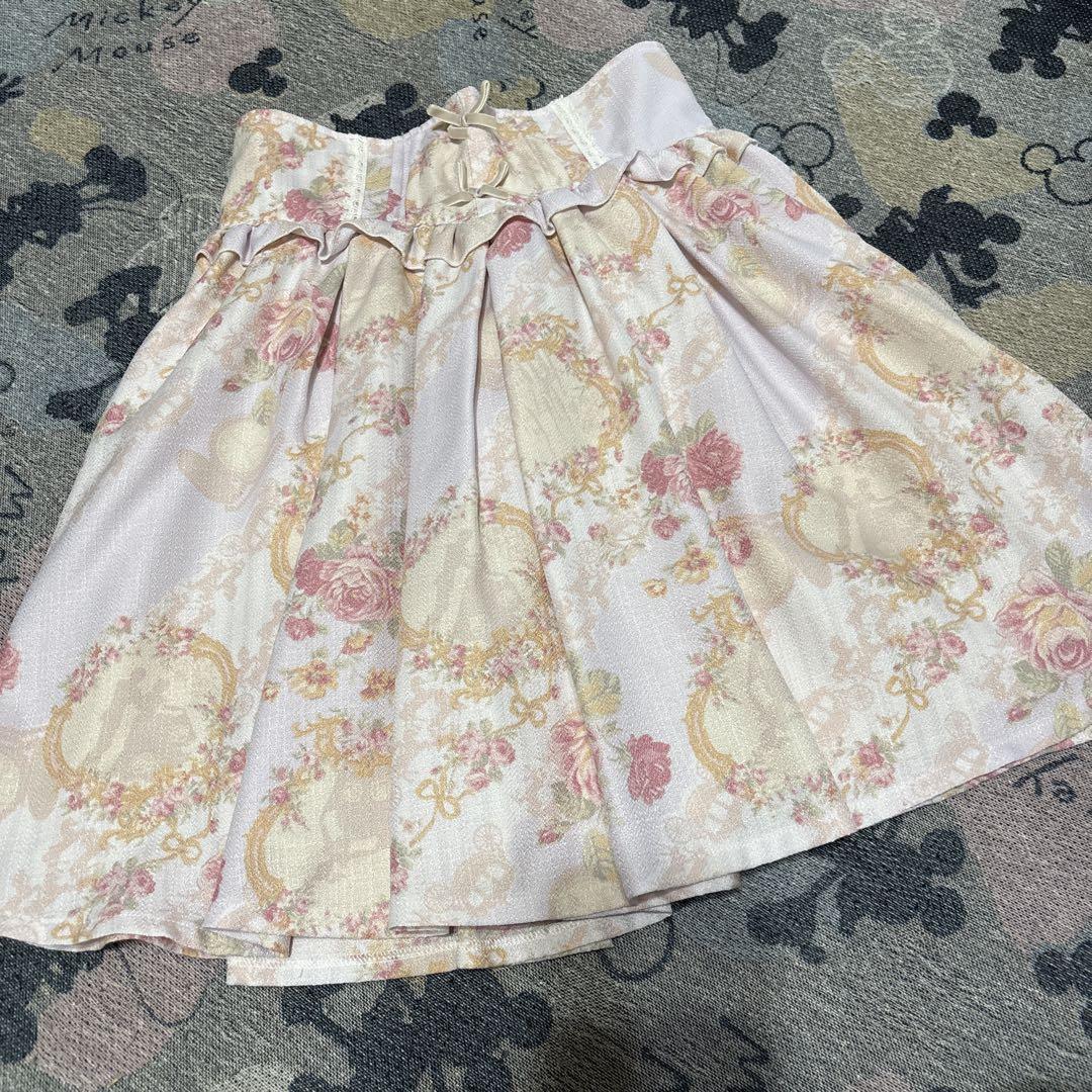 【即購入可】リズリサ スカート シンデレラ柄 ピンク