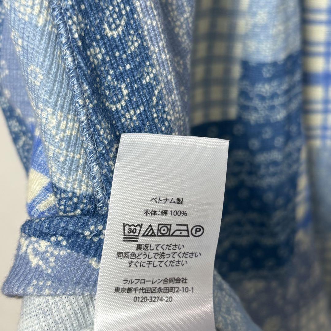 ポロラルフローレン パッチワーク ダブルニットスリーブレス