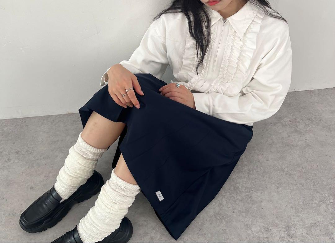 人気ブランド 海外通販 - 国内入手困難 BLOUSON FRILL 最終値下げ】hugi white メルカリ - ジャケット・アウター