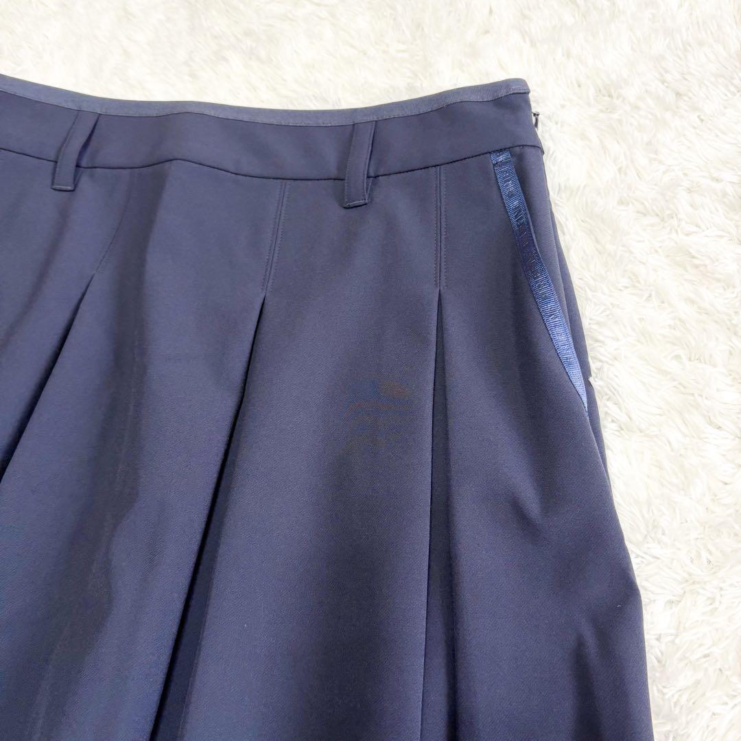 25SS BRIEFING GOLF ロゴテープ　プリーツ　スカート　ネイビー