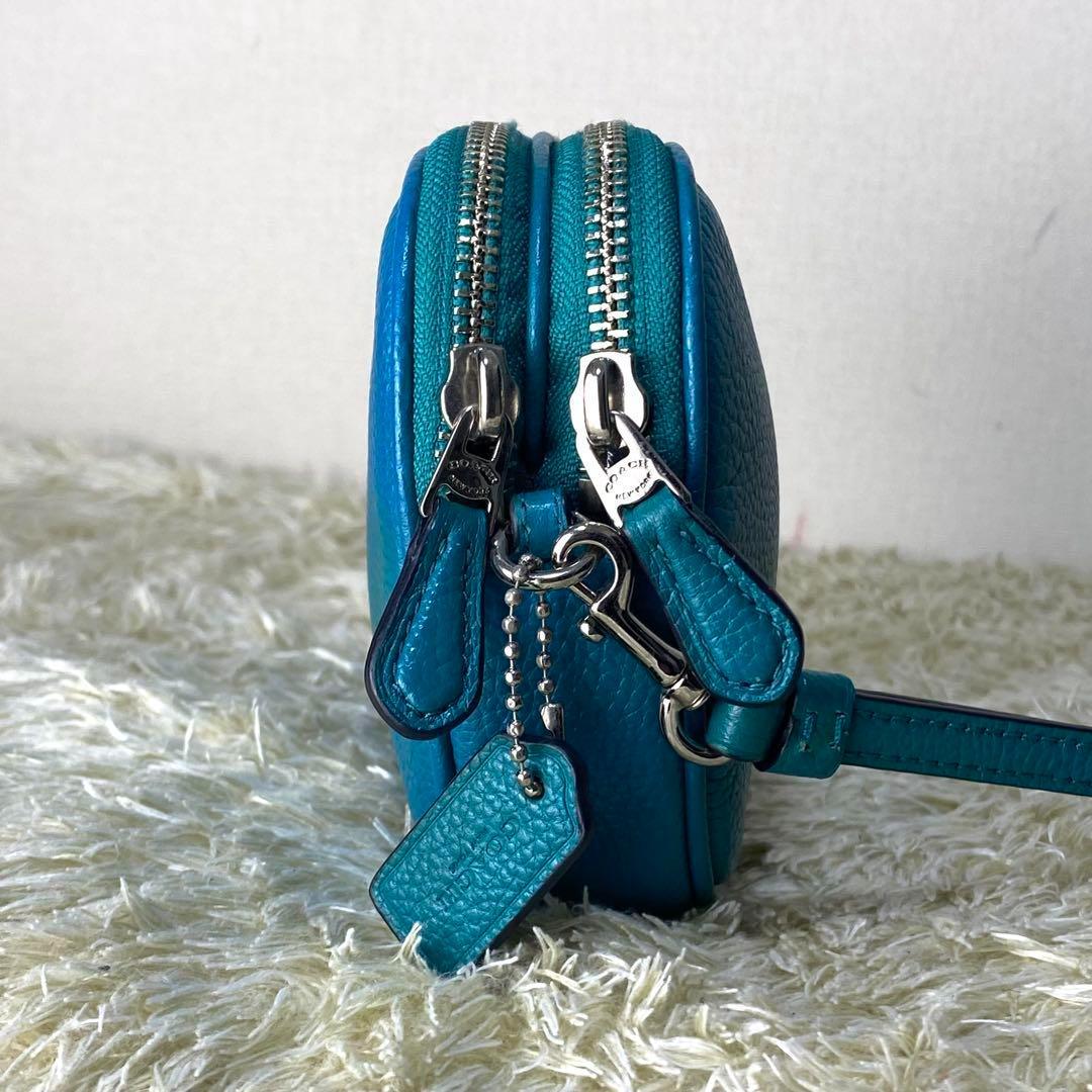 人気ブランド新作豊富 美品✨ コーチ 希少 ダブルファスナー ショルダーバッグ COACH バッグ