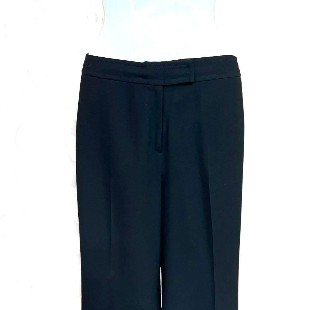 超希少 ピエールカルダン ウール100 黒 ワイドパンツ 日本製 フォーマル L