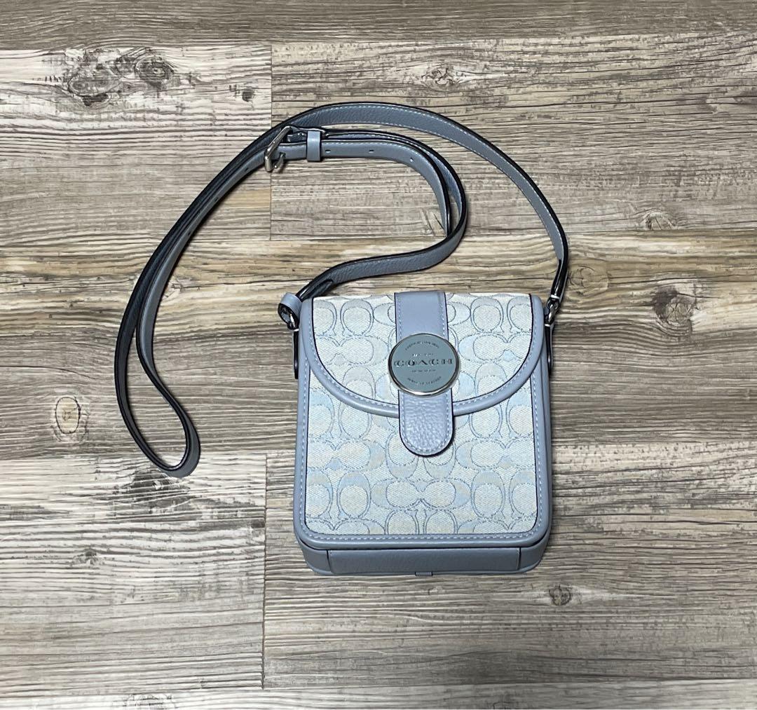新品 COACH バッグ ショルダーバッグ マーブルブルー