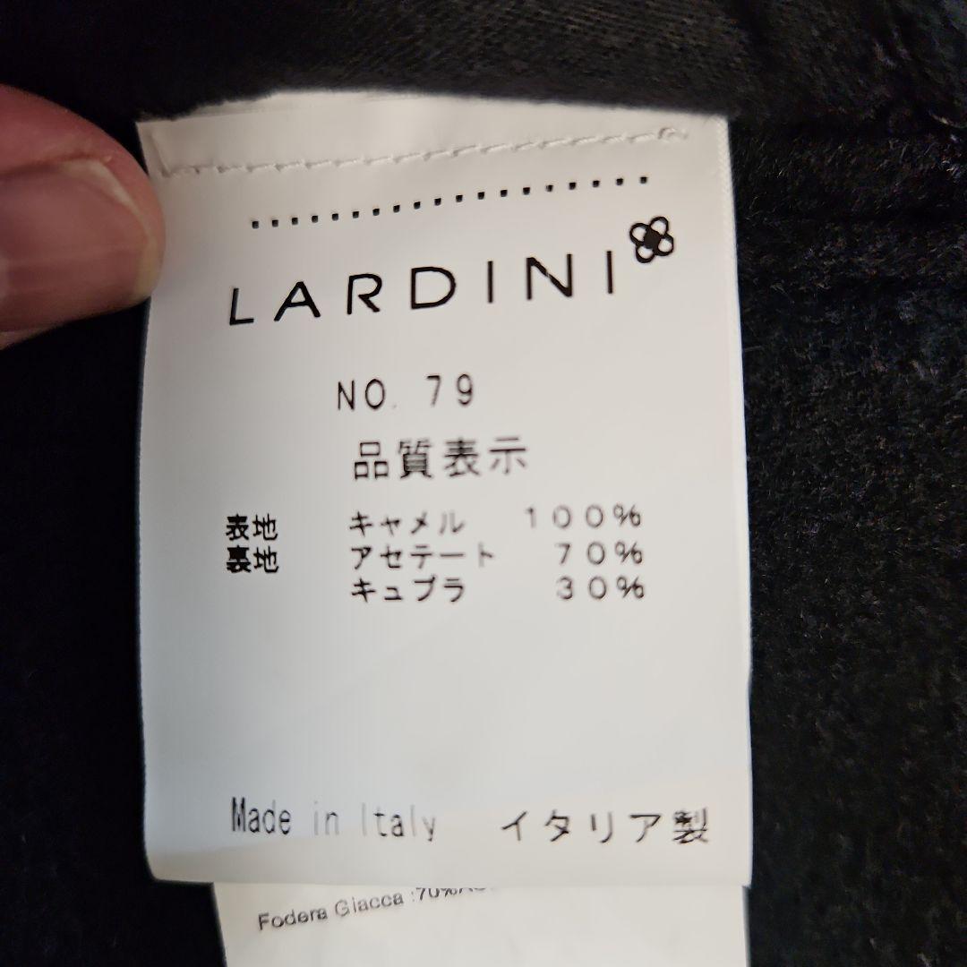 ラルディーニ　チェスターコート　S46　黒　キャメル100％　定価約20万円