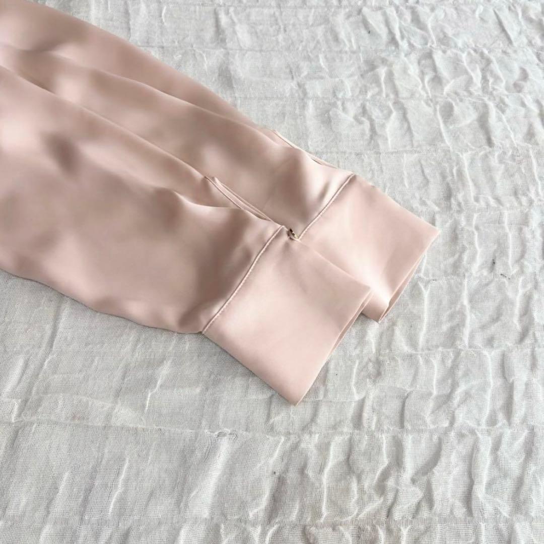 【美品】 アナイ サテンワンタックブラウス 現行モデル とろみ素材