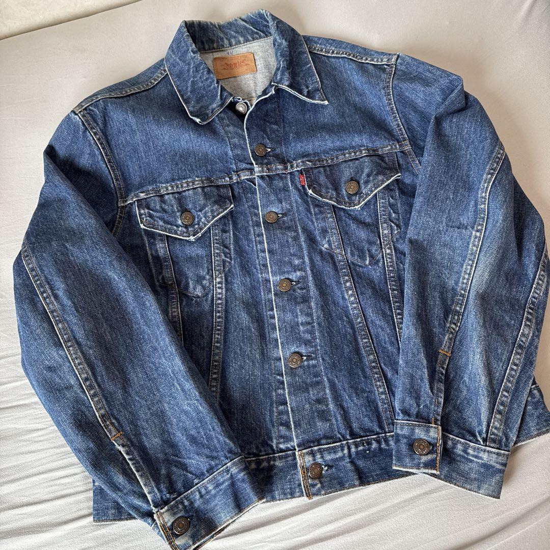 70s Levi's 70505 デニムジャケット USA製 濃紺 50-52 80's Levi's 70505 Small e DENIM JACKET Made in USA 80年代
