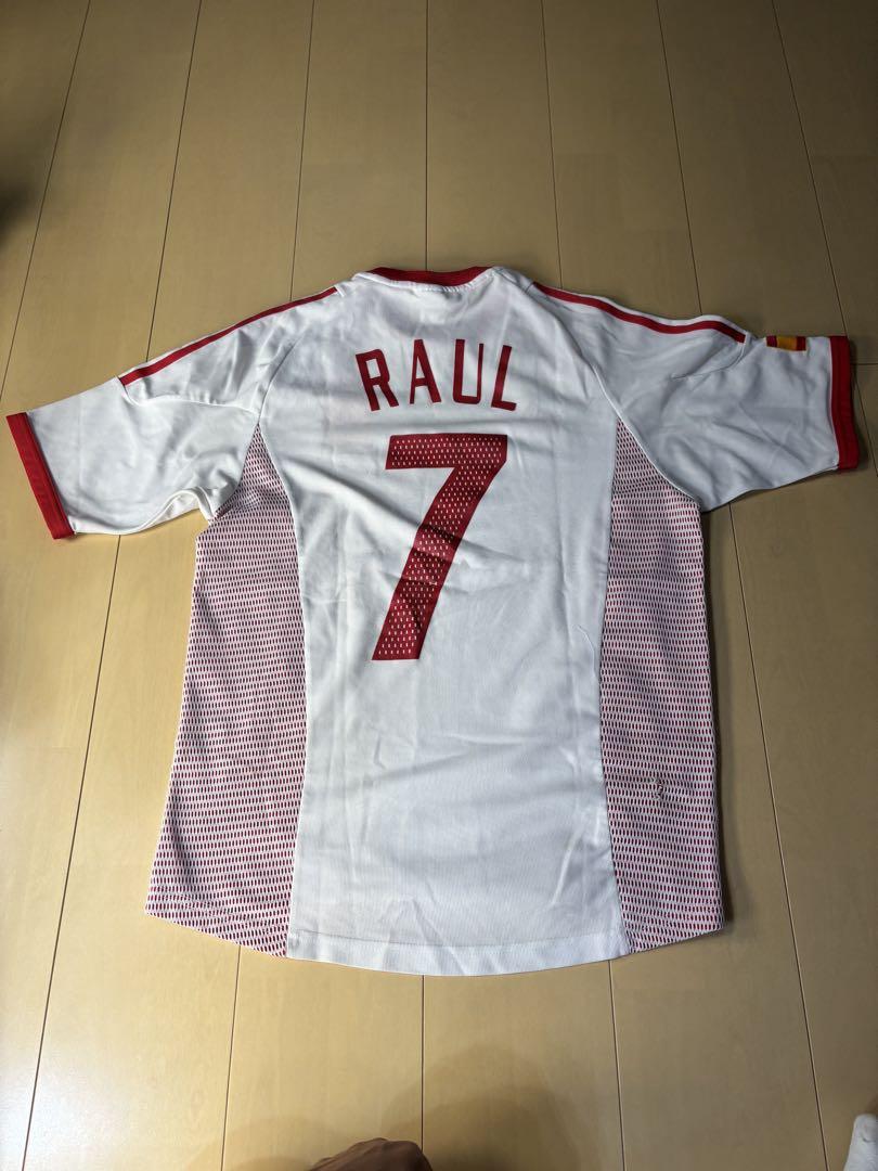 中古】サッカーユニフォーム スペイン代表 RAUL 7番 シャツ