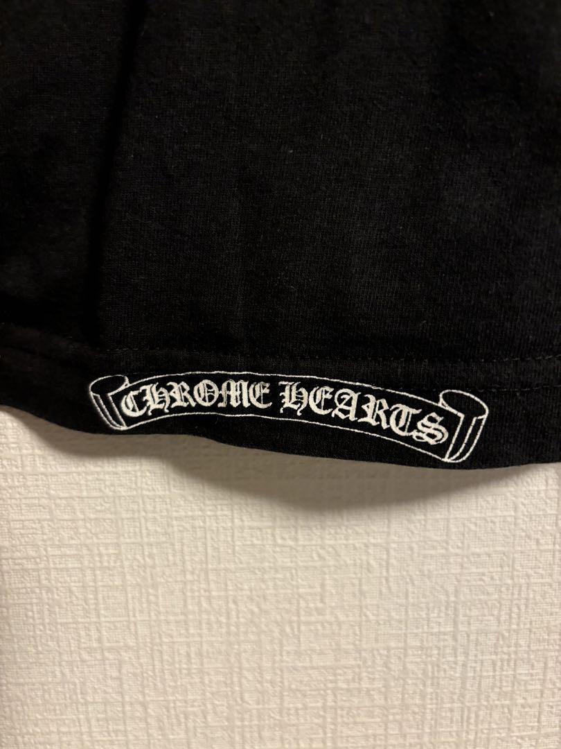 90s 初期 old chrome hearts Tシャツ　ネックロゴ