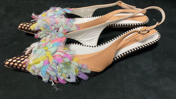 EMILIO PUCCI ピンク バックストラップ 23.5cm