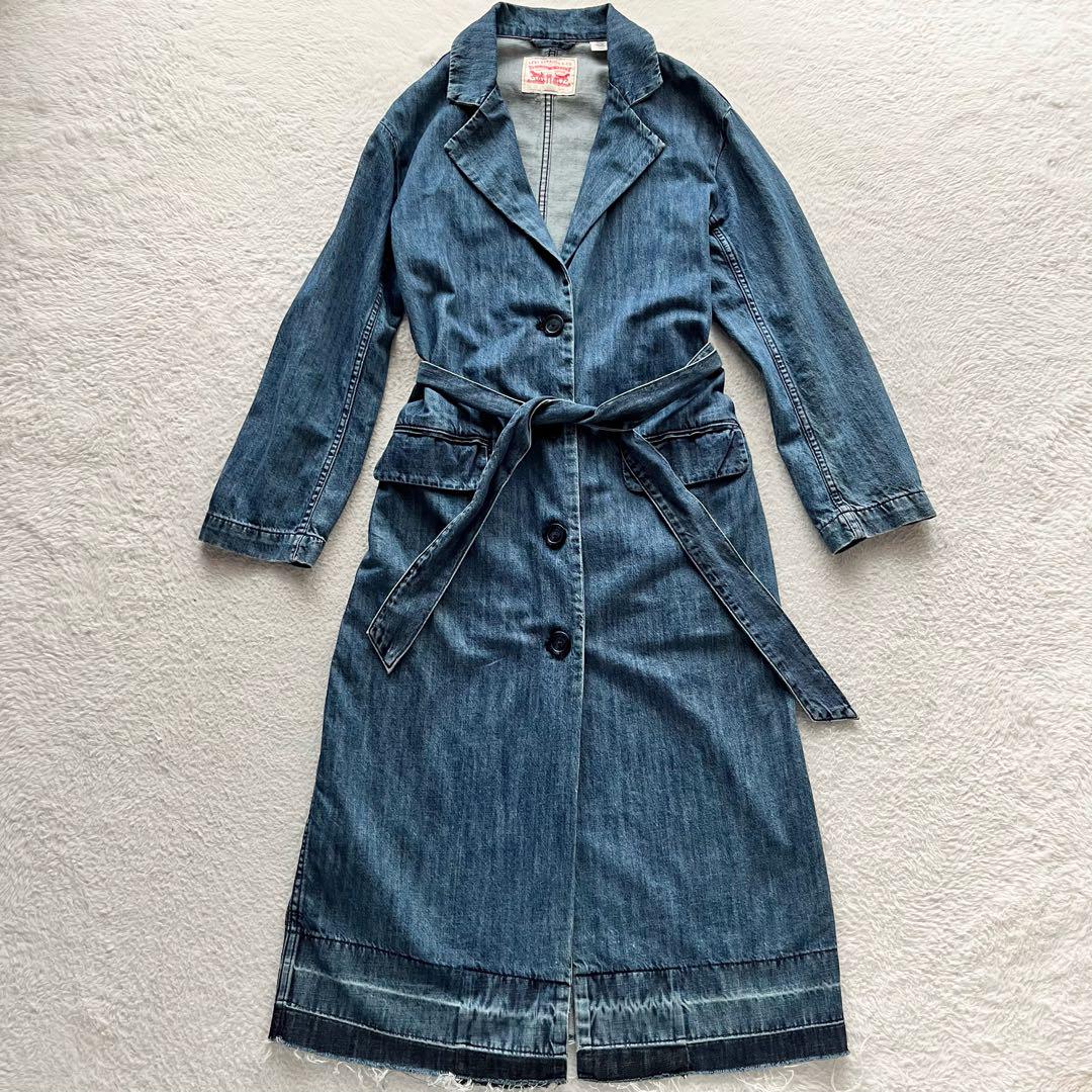 Levi's リーバイス ロング コート ベルト デニム シャツ ワンピース