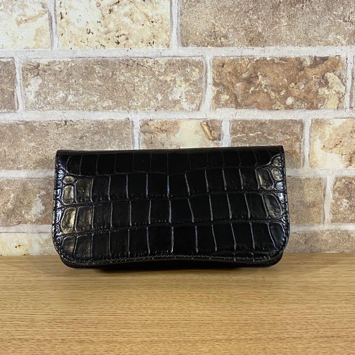 日本限定 【NEW 廃盤品① クロコパターン 長財布 ブランド 本革】定価¥30,800 長財布 NEW 本革】定価¥30,800 ブランド 長財布 クロコパターン 廃盤品③