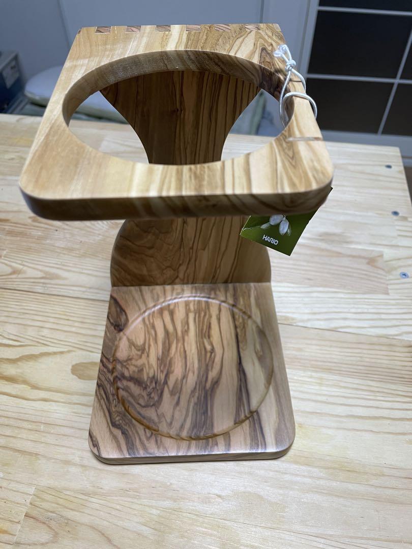 ハリオ　V60オリーブウッドスタンドセット　コーヒー