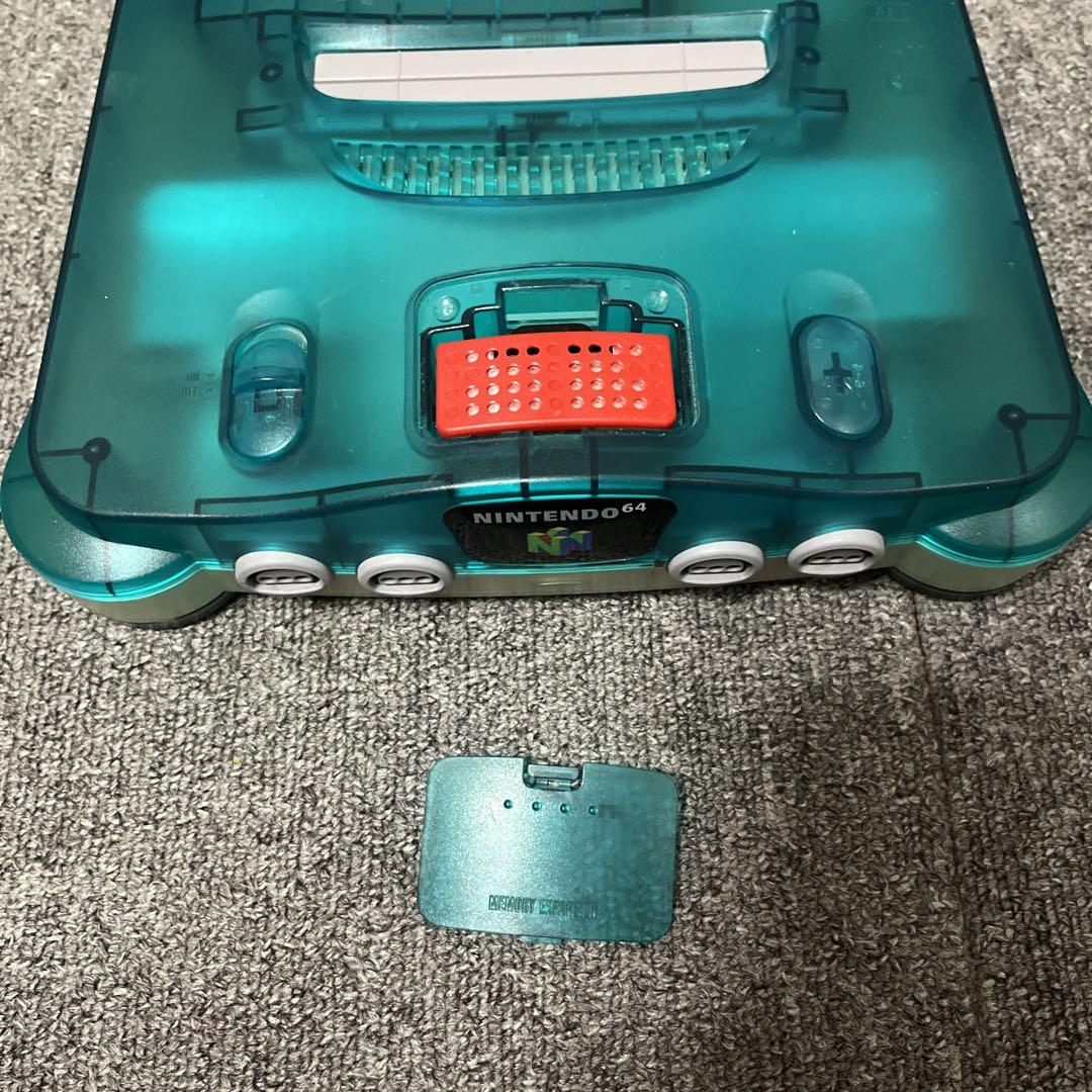 Nintendo64 クリアブルー コントローラー2個 ソフト3本