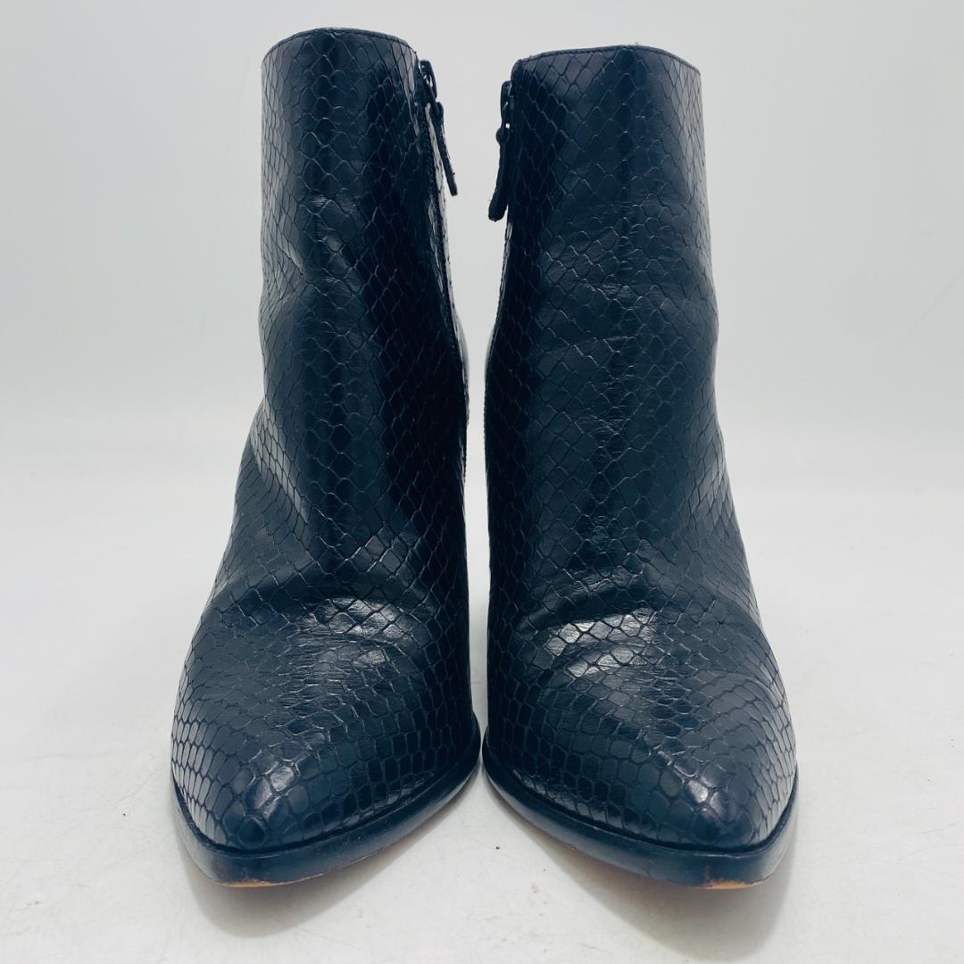 COLE HAAN ショートブーツ サイドジップ パイソン ポインテッドトゥ COLE HAAN ショートブーツ サイドジップ パイソン ポインテッドトゥ