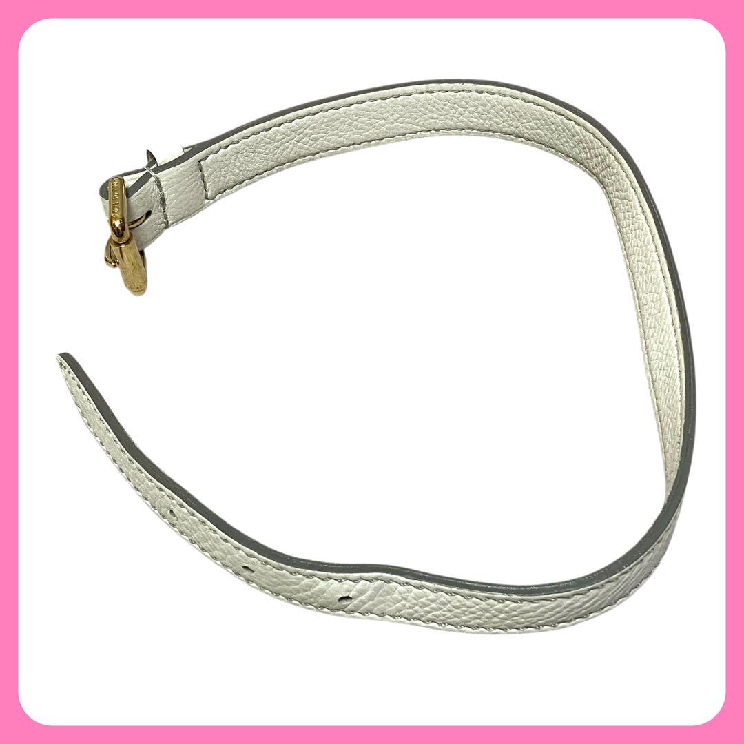 ルイヴィトン LOUIS VUITTON レザー ベルト ホワイト