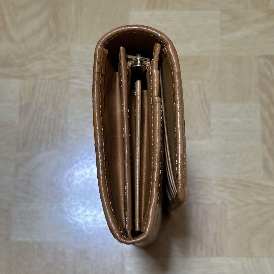 新品未使用　russet  ラシット　レザー長財布　L字ファスナー　キャメル