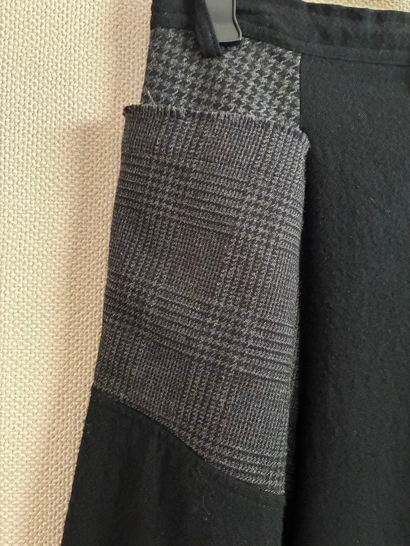 y's パッチワークデザイン サルエルパンツ 黒 y's パッチワークデザイン サルエルパンツ 黒