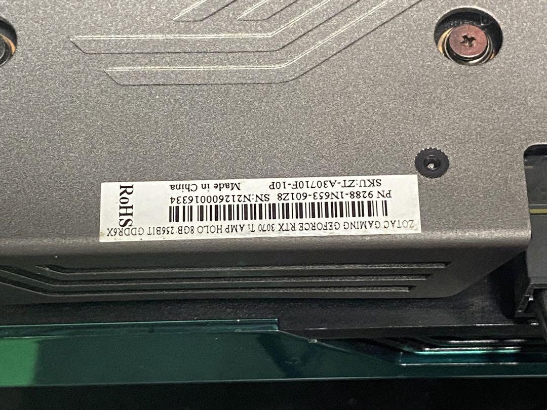 グラフィックボード・グラボ・ビデオカード ZOTAC RTX 3070 Ti AMP HOLO