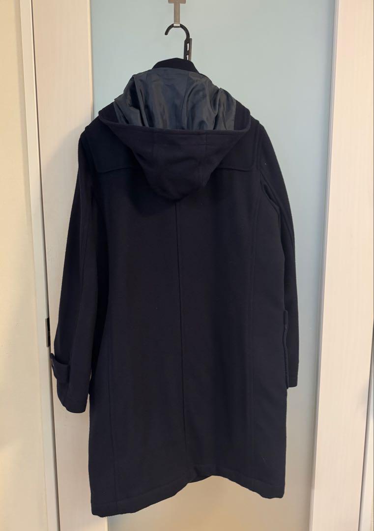 【美品】pom ponette フード付きダッフルコート LL ネイビー　165