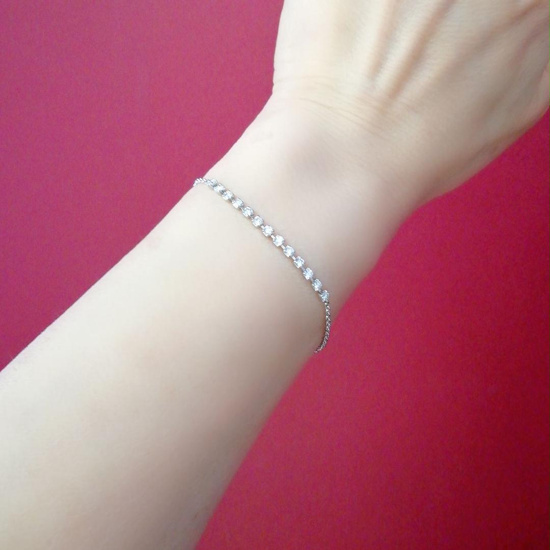 あることも Pt850 ダイヤ0 54ct アジャスターで便利 キラキラ ブレスレット の通販 By シモガネーゼ S Shop フォロワー様5 オフやってます 地金は除きます ラクマ れなし