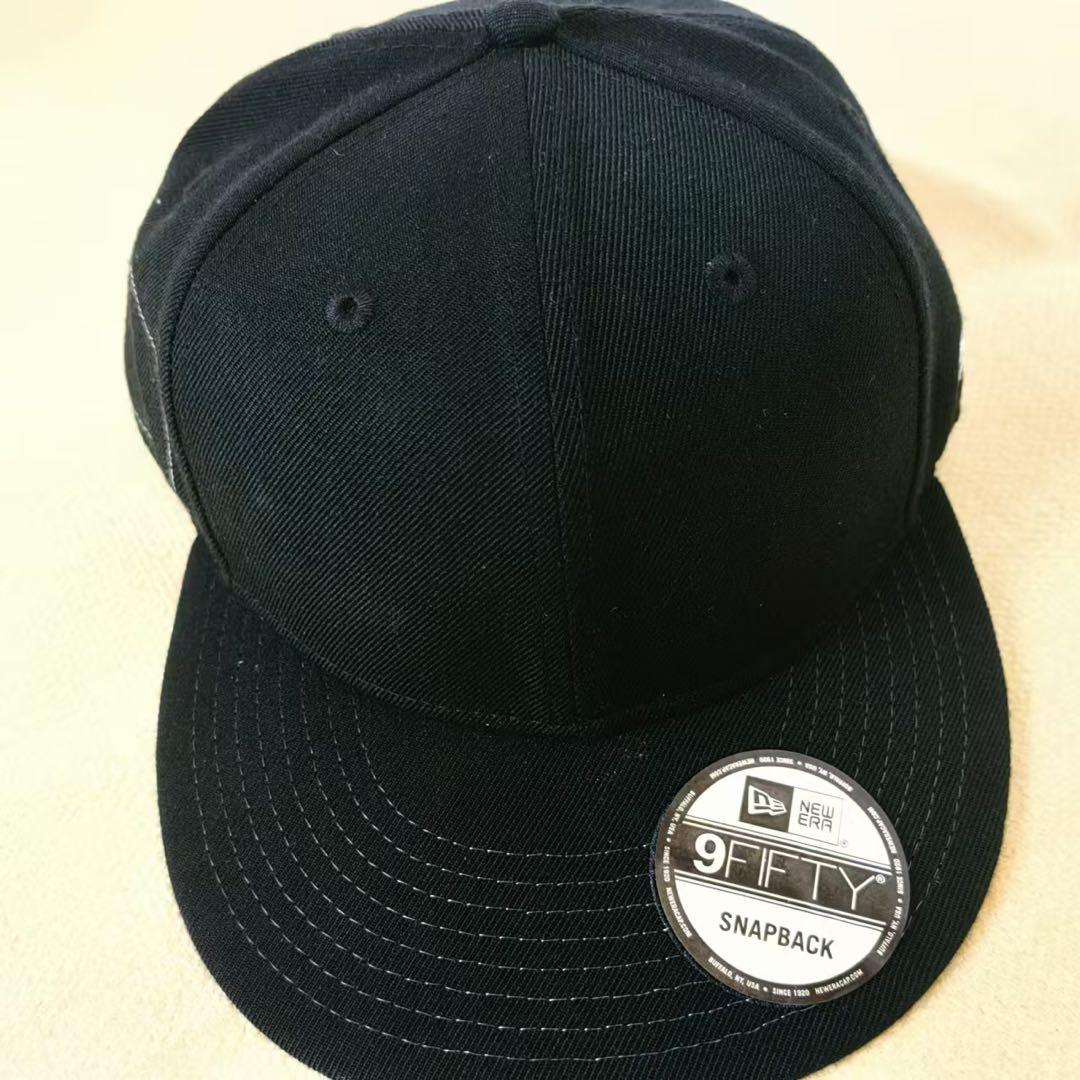 sacai × fragment × new era cap black