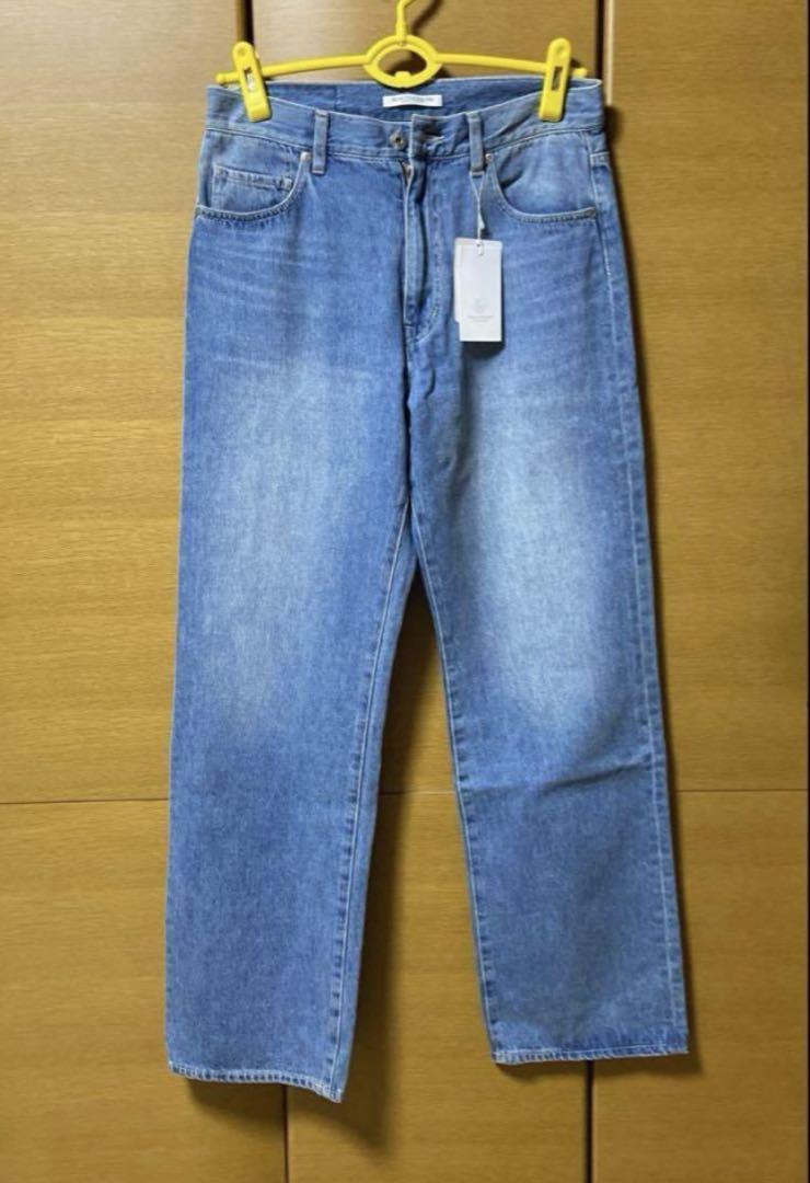 [新品]　BEAUTY&YOUTH 5ポケットストレートデニムパンツ　M